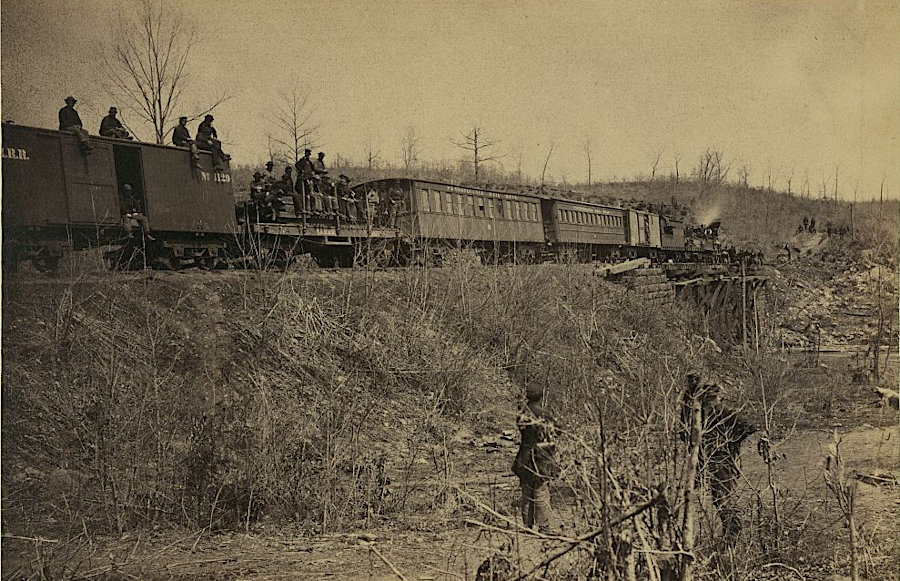 the US Military Railroad operated on tracks of the Orange and Alexandria Railroad