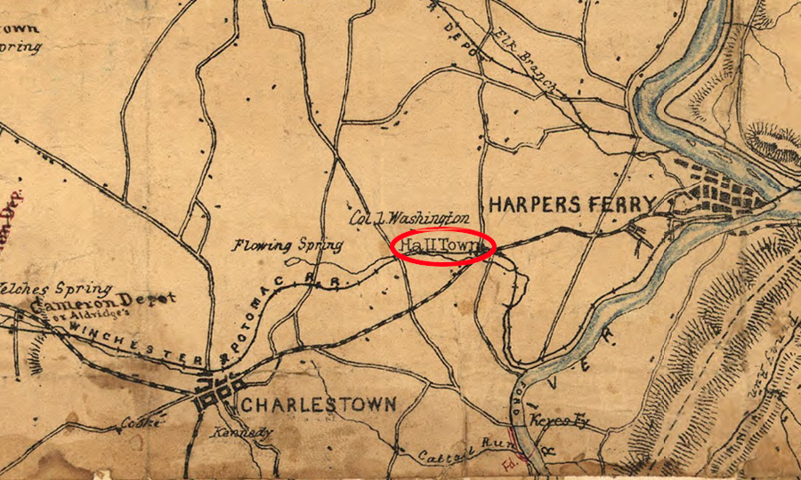 the US Military Railroad operated between Harpers Ferry-Halltown starting in August, 1864
