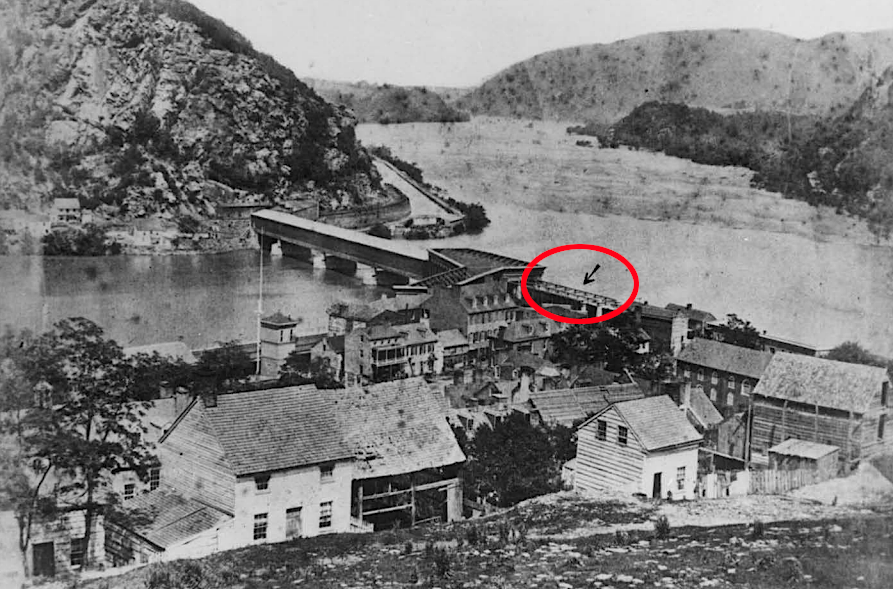 in 1851, iron trusses were installed to create the Winchester Span while the mainline track remained covered with wood