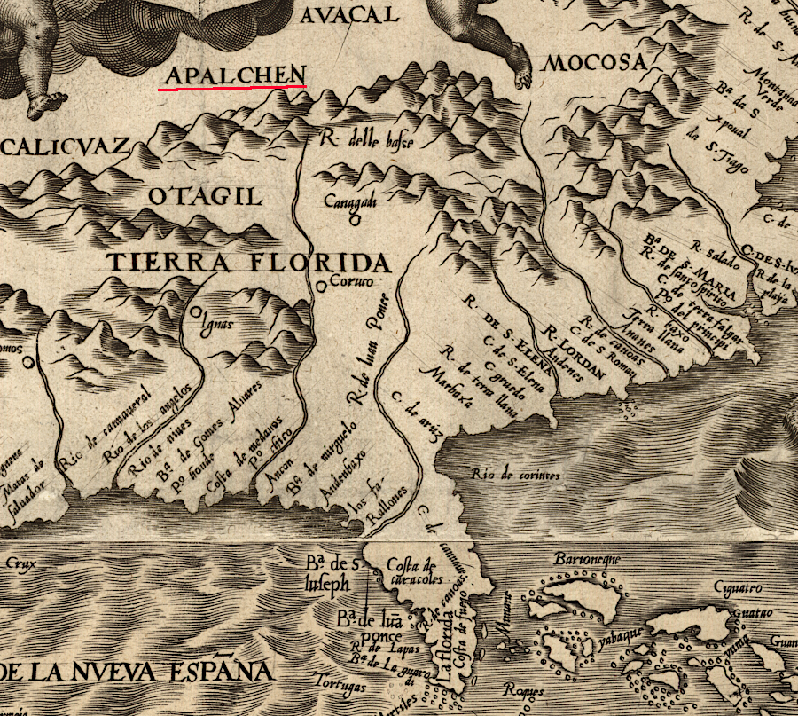 European mapmakers applied the name that evolved into Appalachia