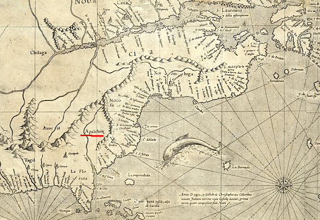 Gerardus Mercator in 1569 showed the Appalachians as a mountain range on the eastern side of North America