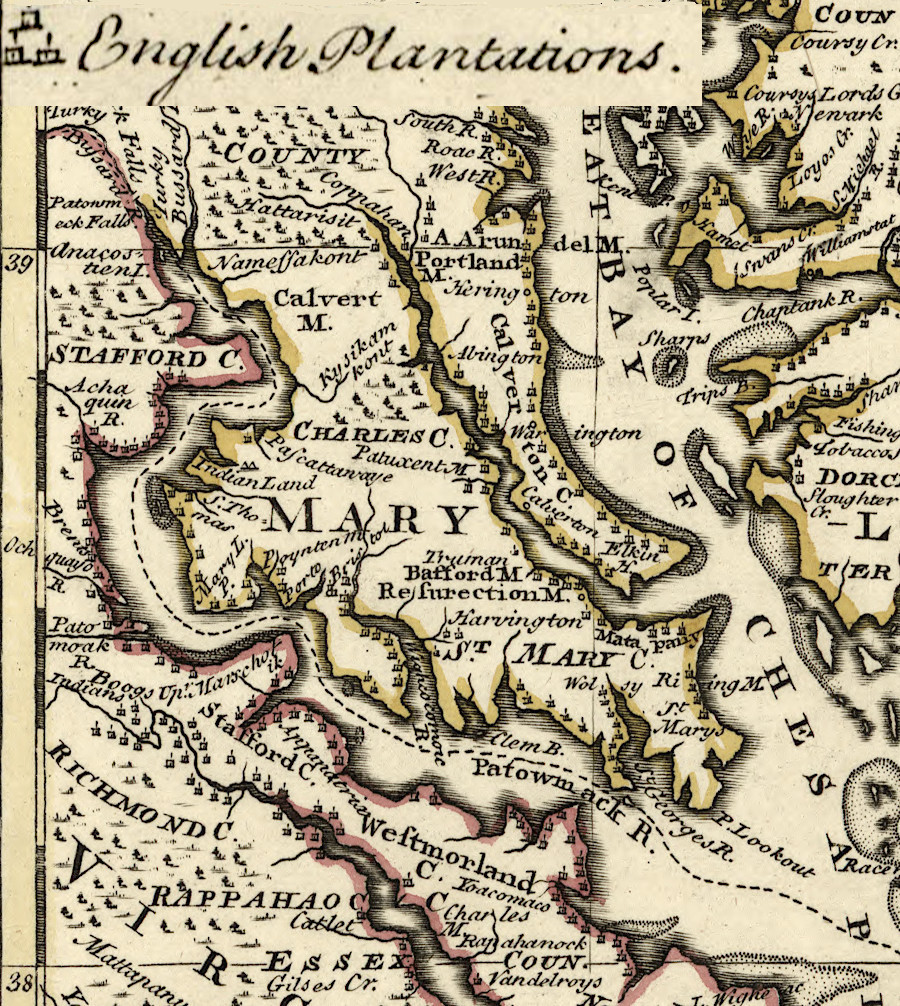 into the mid-1700's, colonial settlement was concentrated along the shorelines of the rivers