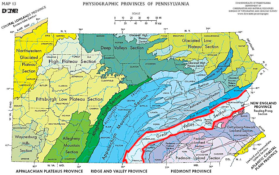 the Shenandoah Valley was formed by the same depositional and tectonic events as the Great Valley in Pennsylvania