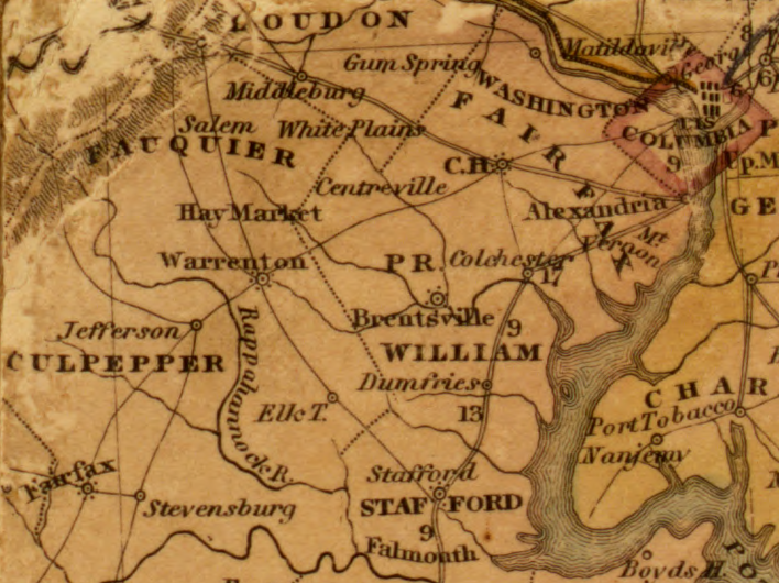 Northern Virginia in 1834