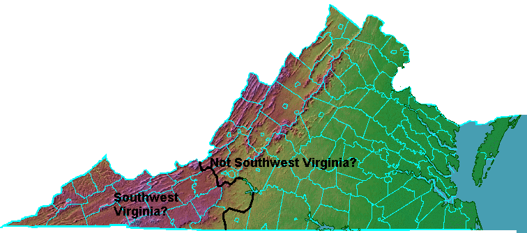 the Southwest Virginia Cultural Heritage Commission defines the Southwest Virginia region by the boundaries of 19 counties and 4 cities (excluding Roanoke)