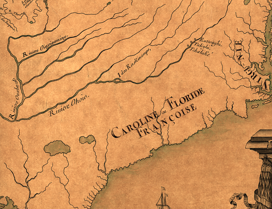 the French had started to map the Ohio River by 1685, but were unaware of the Tennesee River and its headwaters (Holston, Clinch, Powell rivers) in Southwest Virginia