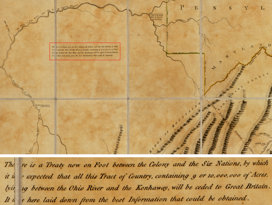 Virginia land speculators anticipated the 1768 Treaty of Fort Stanwix would revise the boundary of settlement established in the Proclamation of 1763, opening up the lands south of the Ohio River down to the Kanawha (Konhaway) River