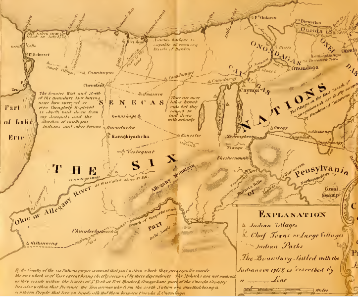 the 1771 map produced by Guy Johnson (William Johnson's son-in-law) after the 1768 Treaty of Fort Stanwix reveals the ignorance of the British regarding lands controlled by the Iroquois