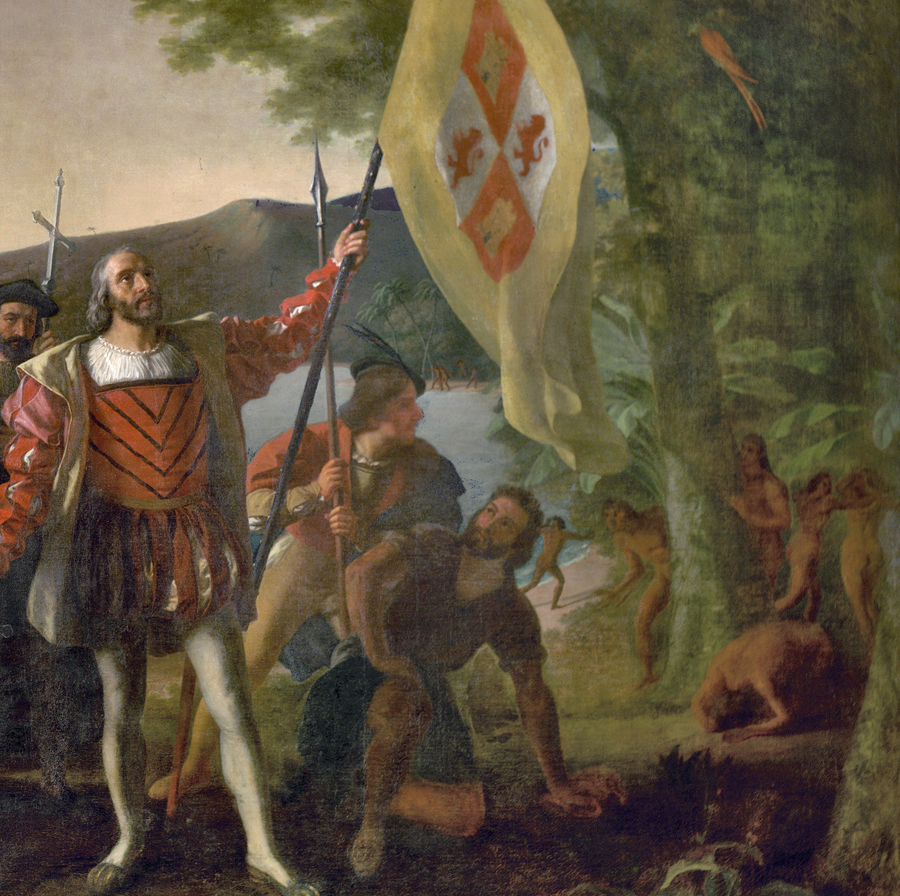 King John II of Portugal declined to support Columbus' planned expedition to Southeast Asia, but King Ferdinand and Queen Isabella in Spain funded his 1492 trip - so the first Europeans to settle in the New World were Spanish