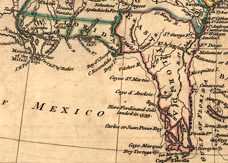 Spain was forced to transfer East and West Florida to Great Britain in 1763 and got them back in 1783; the United States ultimately acquired that land in 1819