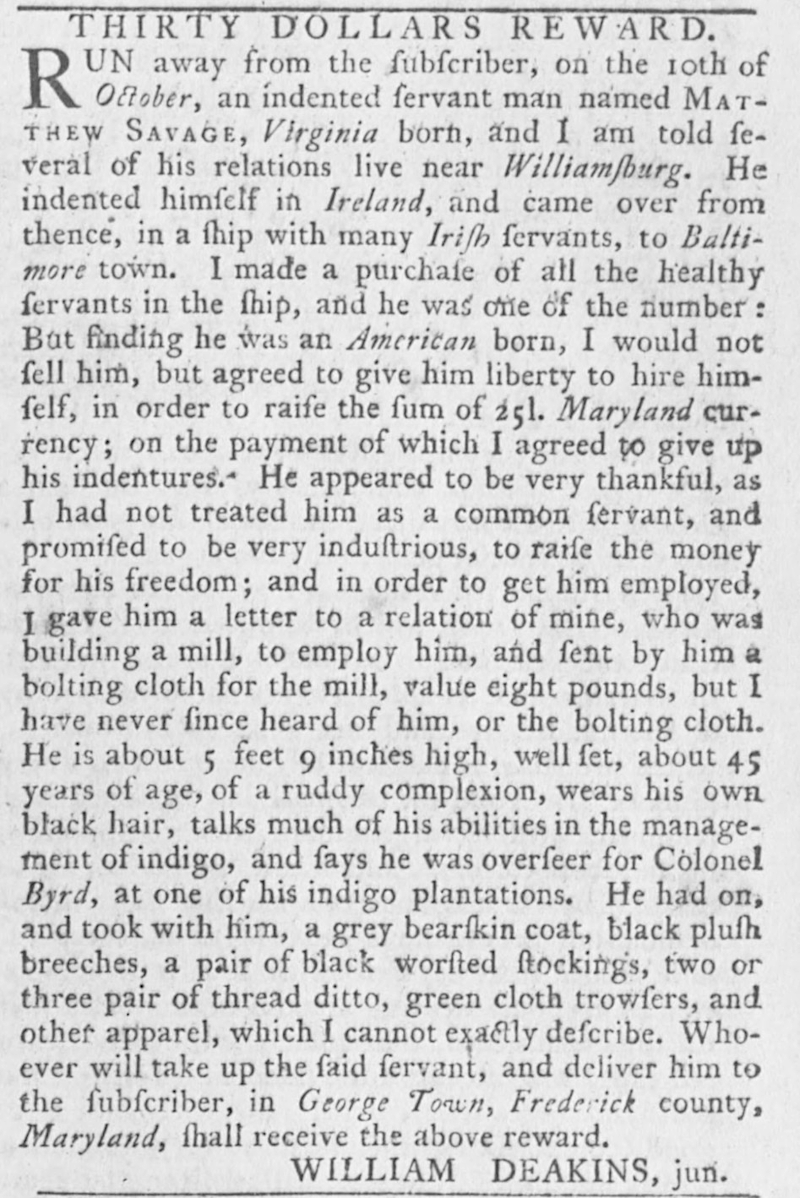 indentured servants were still being imported just before the American Revolution