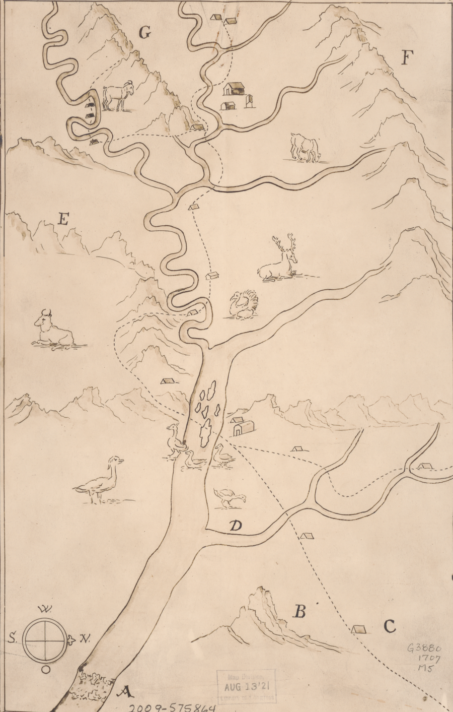 Frantz Ludwig Michel was the first European to map the pattern of rivers and mountains in the Shenandoah Valley
