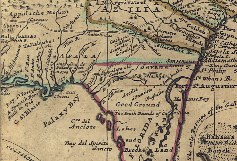 the English asserted claims to Spanish Florida and chartered the colony of Georgia in 1733
