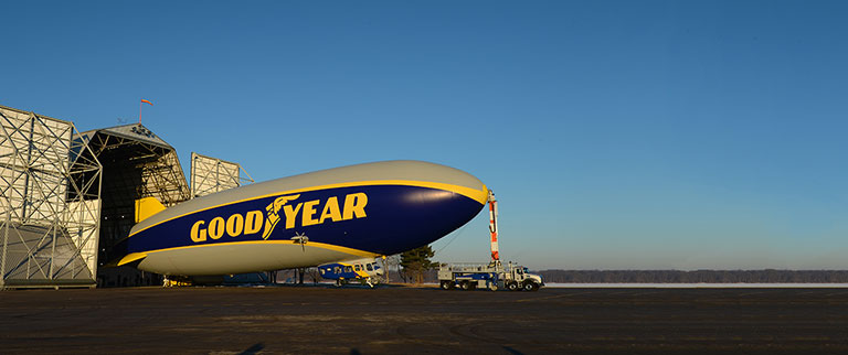 the Goodyear blimp has bases in Ohio, California, and Florida