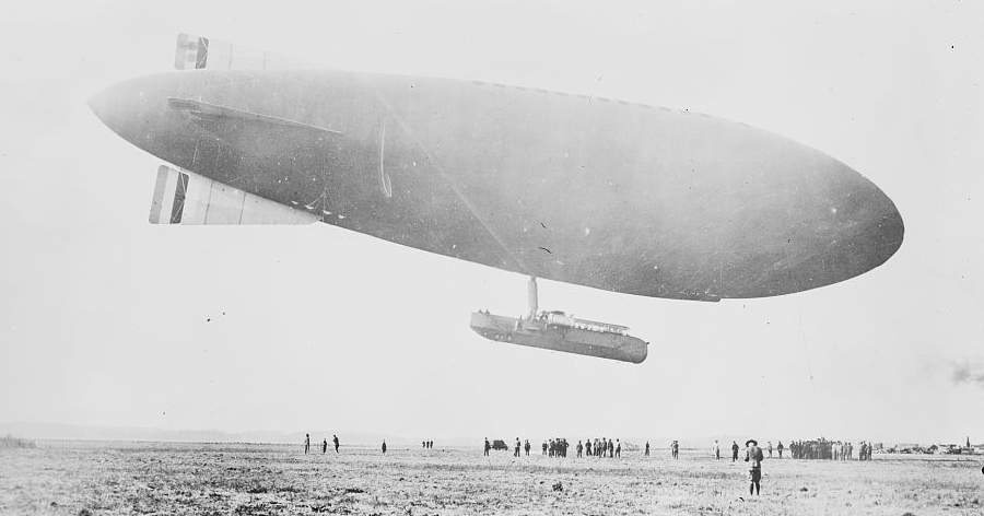 the Zodiac blimp was used in a coastal defense exercise based at Langley Field to demonstrate how aircraft could intercept a hostile navy