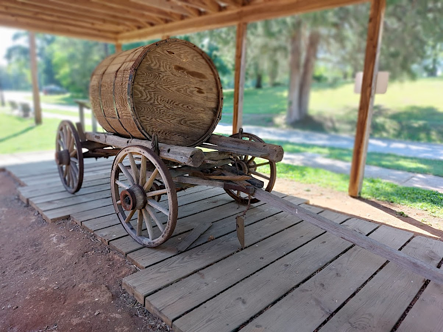 an exhibit with a replica of the Boydton-Peersburg Plank Road is in Boydton today
