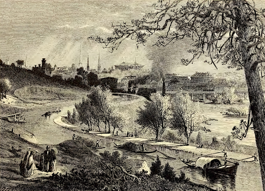 the James River and Kanawha Canal brought freight from west of the Blue Ridge to Richmond, a port city on the Fall Line