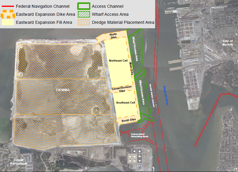 Craney Island eastward expansion plan