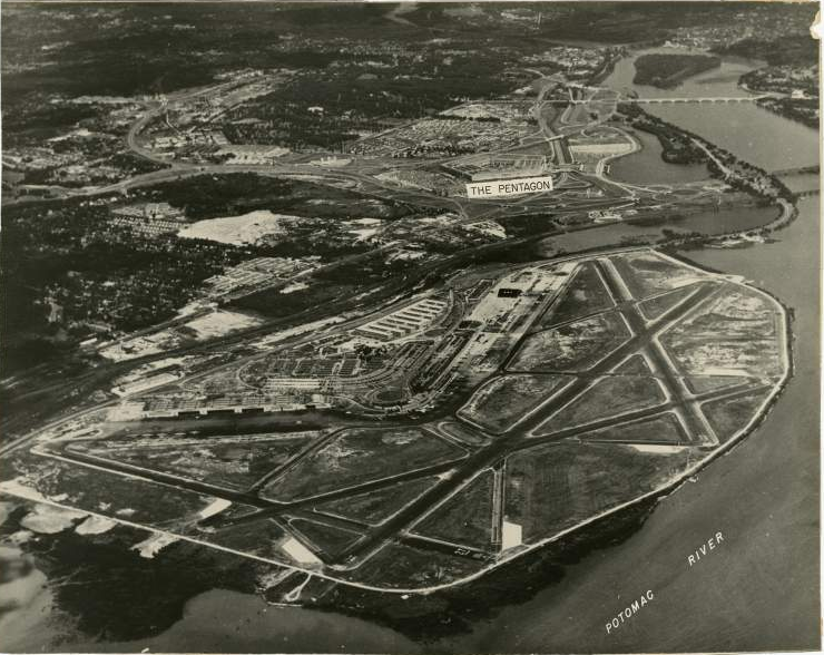 Congress determined in 1945 that National Airport was located in Virginia, above the mean high water mark of the Potomac River