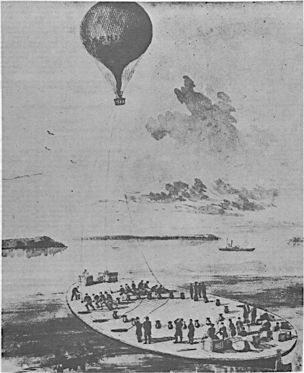 the first aircraft carrier was a converted coal barge used to launch a reconnaissance balloon on November 11, 1861
