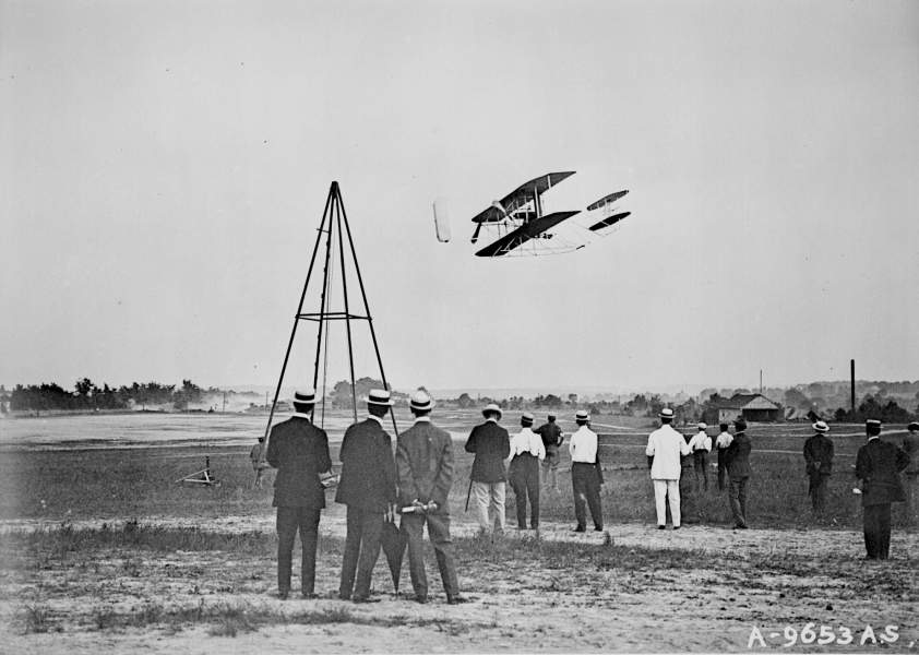 military testing of Wright-manufactured aircraft continued in 1909 at Fort Myer, after the death of Lt. Thomas Selfridge