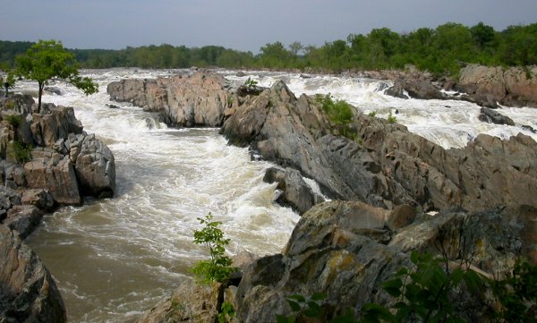 Great Falls on the Potomac River - bypassed by the Patowmack Canal