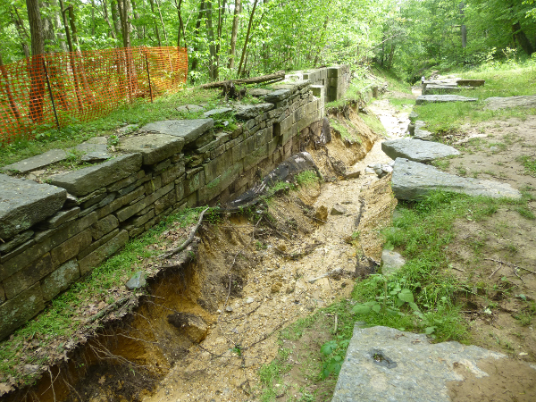 in 2014, storms eroded the remnants of the Patowmack Canal