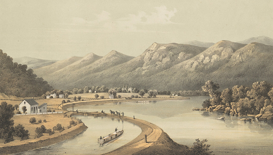 the canal at the Maury River (current name)