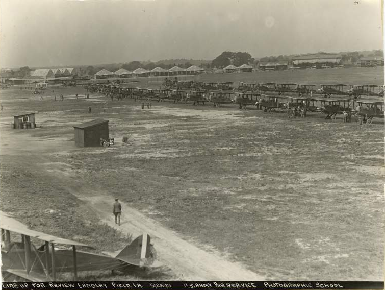 military air operations started early in Virginia, including Langley Field in 1916