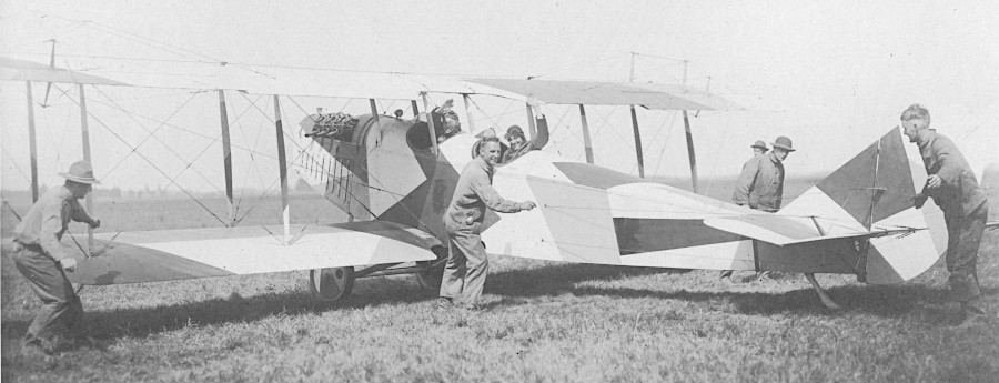 taking off at Langley in 1917-18