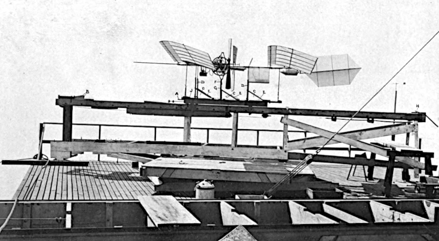 a quarter-sized model was tested in 1903