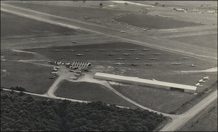 Manassas airport was once at the site of the current Manaport Shopping Center