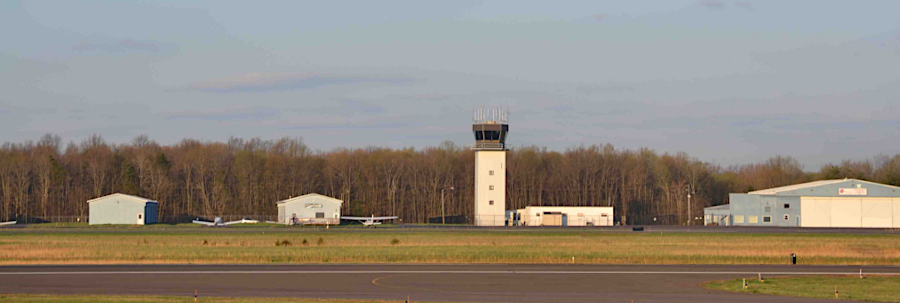 the control tower at Manassas Regional Airport was recycled from Centennial, Colorado