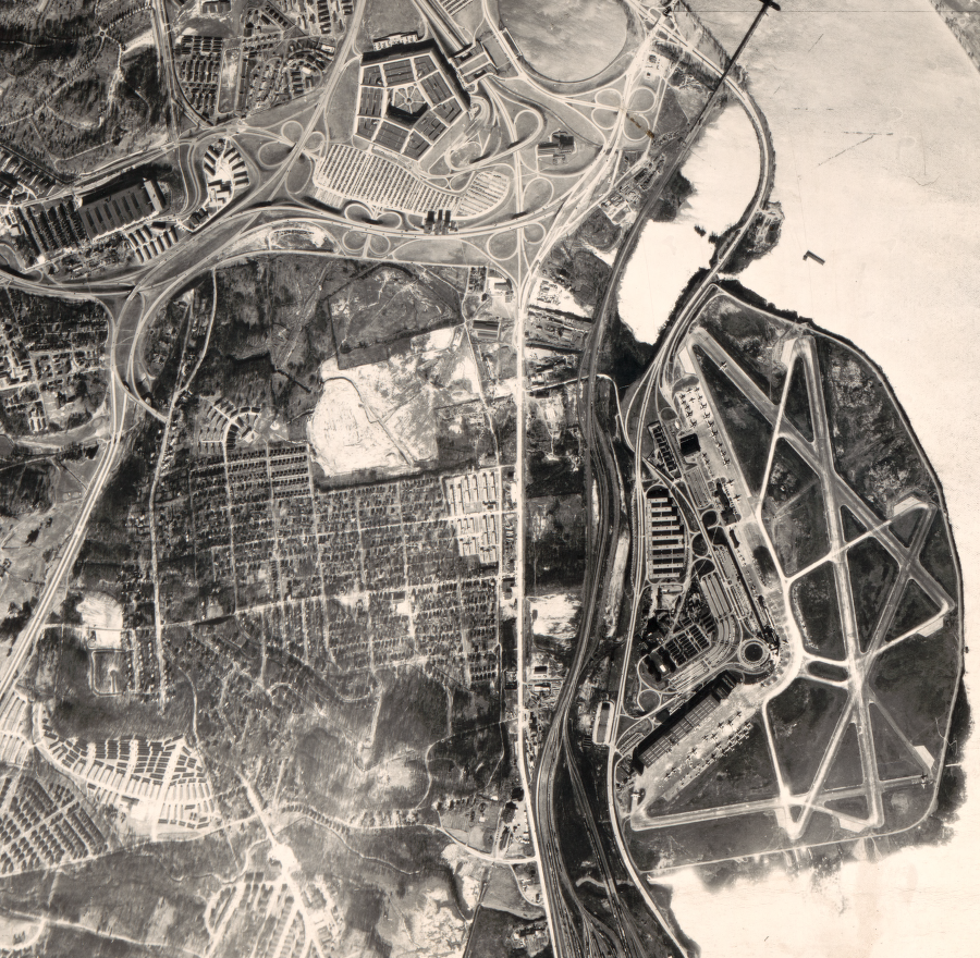 National Airport and the Pentagon in 1946