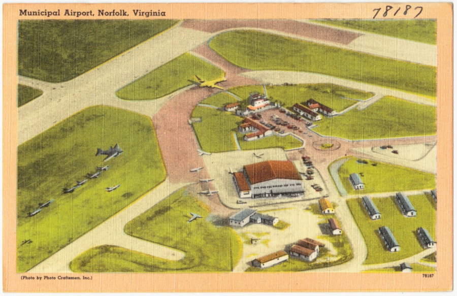 Norfolk Municipal Airport, prior to 1945