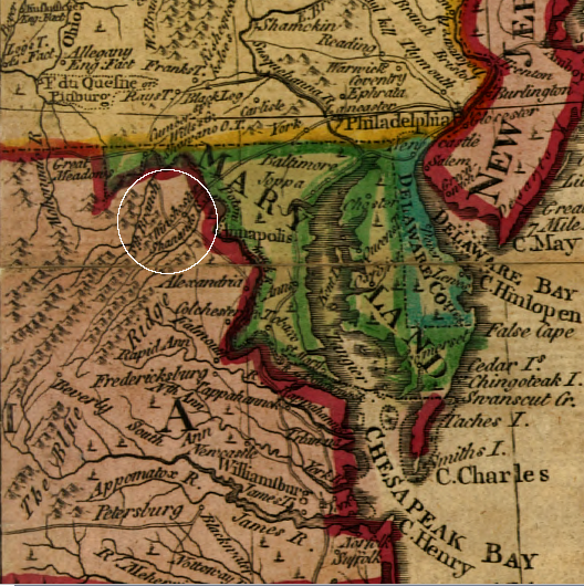 at the end of the French and Indian War in 1763, the road to Philadelphia already extended to Winchester