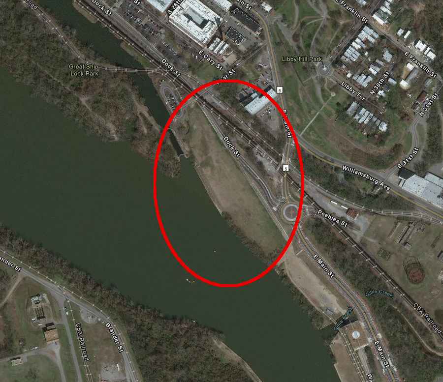 five acres between Dock Street and the waterfront, at the site of early port facilities, was added to Great Shiplock Park in 2021