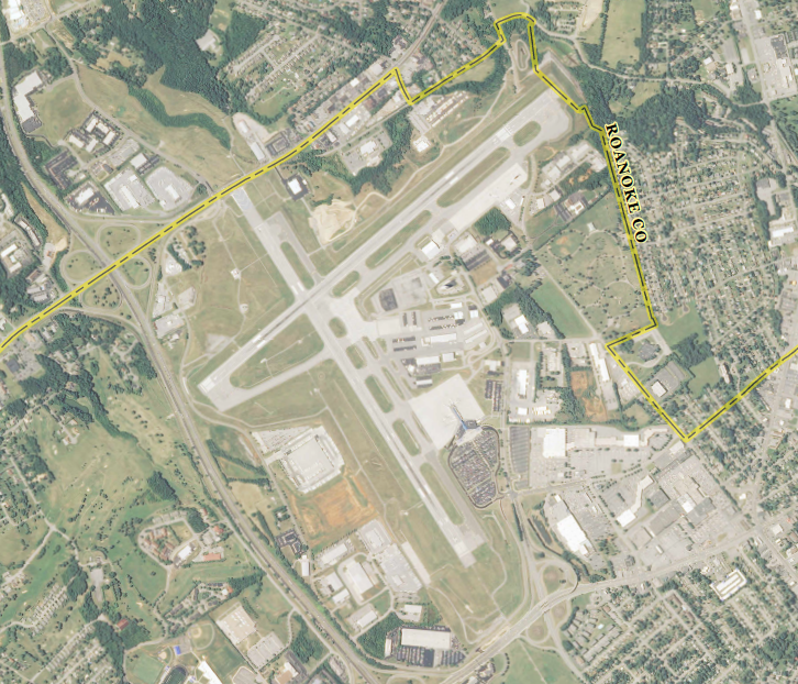 both Roanoke city and county officials serve on the Roanoke Regional Airport Commission, and the airport is located at the border of the two jurisdictions