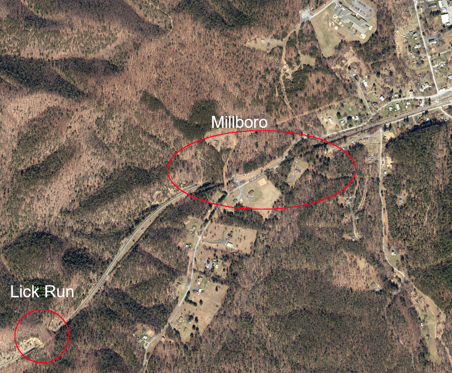 Millboro and Lick Run tunnels were constructed just west of Millboro in Bath County