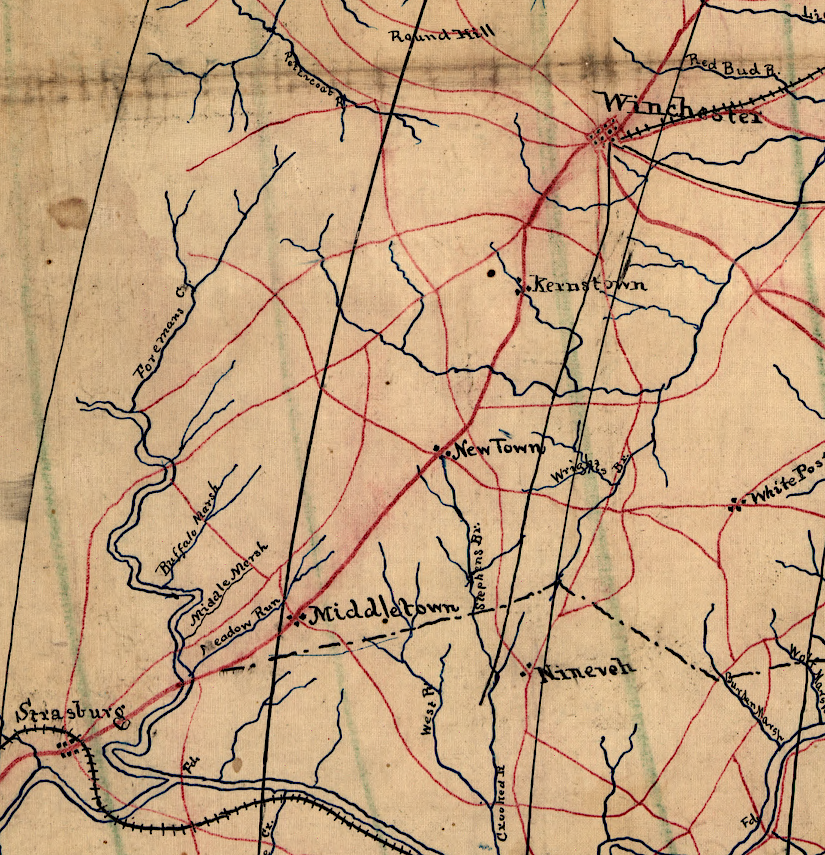the Valley Turnpike had no competition from railroads between Winchester-Strasburg until after the Civil War
