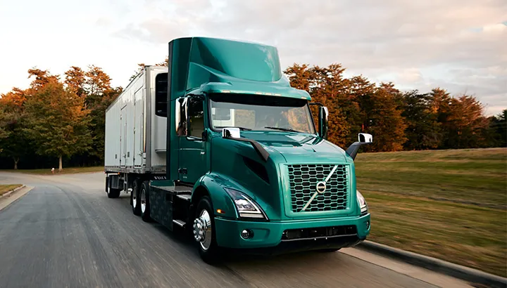 Volvo manufactures its heavy duty Class 8 VNR Electric truck in a 2.3 million-square-foot factory near Dublin (Pulaski County)