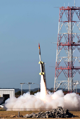 launch of suborbital rocket from Wallops Island
