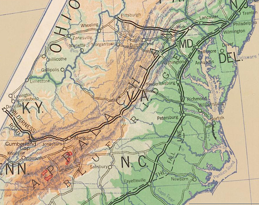 the Wilderness Road passed through Cumberland Gap into Kentucky