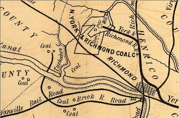 coal mines and railroads near West End Richmond