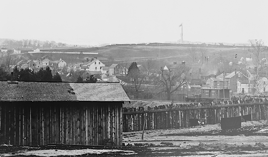 Alexandria was fortified after being occupied by the Union Army on May 14, 1861