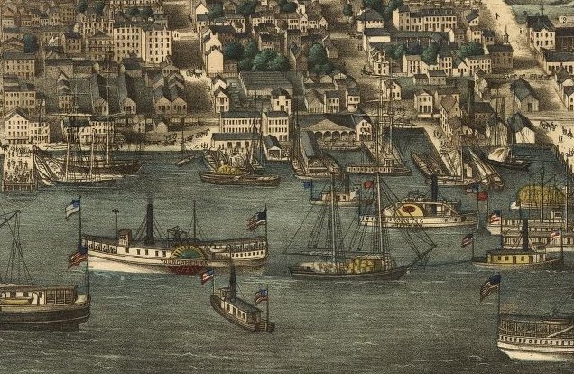 Alexandria waterfront, 1863
