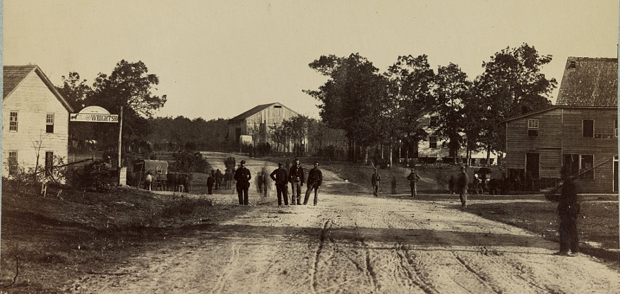 Leesburg Turnpike though Bailey's Crossroads was a dirt road during the Civil War
