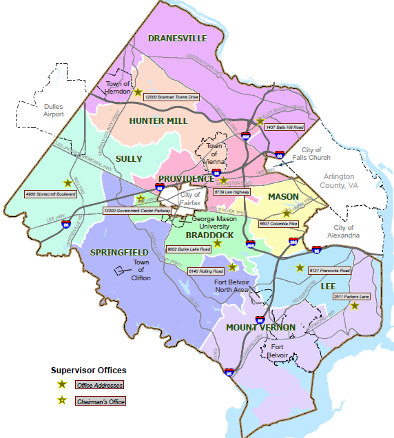 Fairfax County magisterial districts