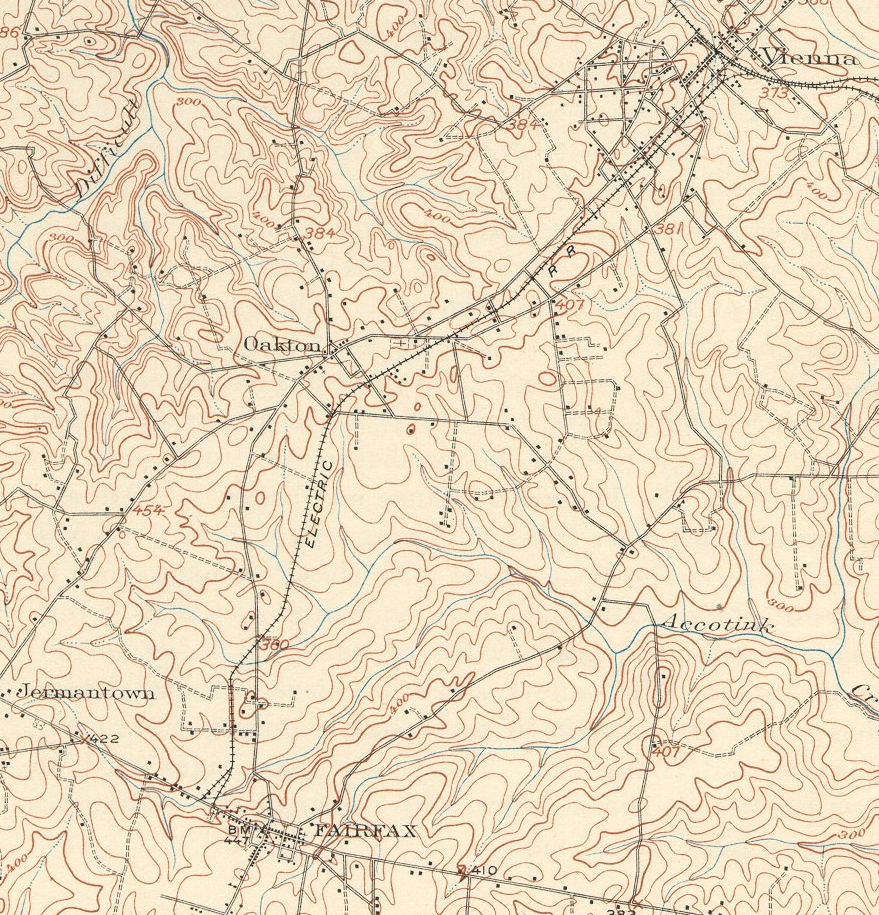railroad connection between Vienna-Fairfax