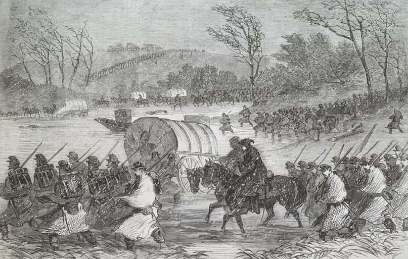 one rare winter campaign during the Civil War was the Federal attempt to cross the Rappahannock River at Fredericksburg in January, 1863